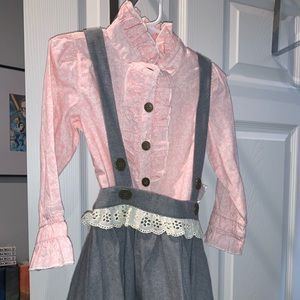 NWT Mustard Pie Scotland Set Dress, Size 2T